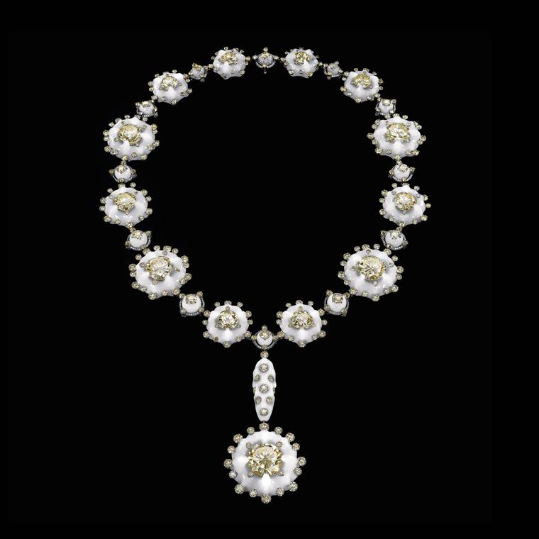Wallace Chan Plum Flowers in Snow necklace