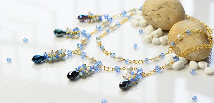 How to Make Pretty Handmade Glass Beads Chain Necklace