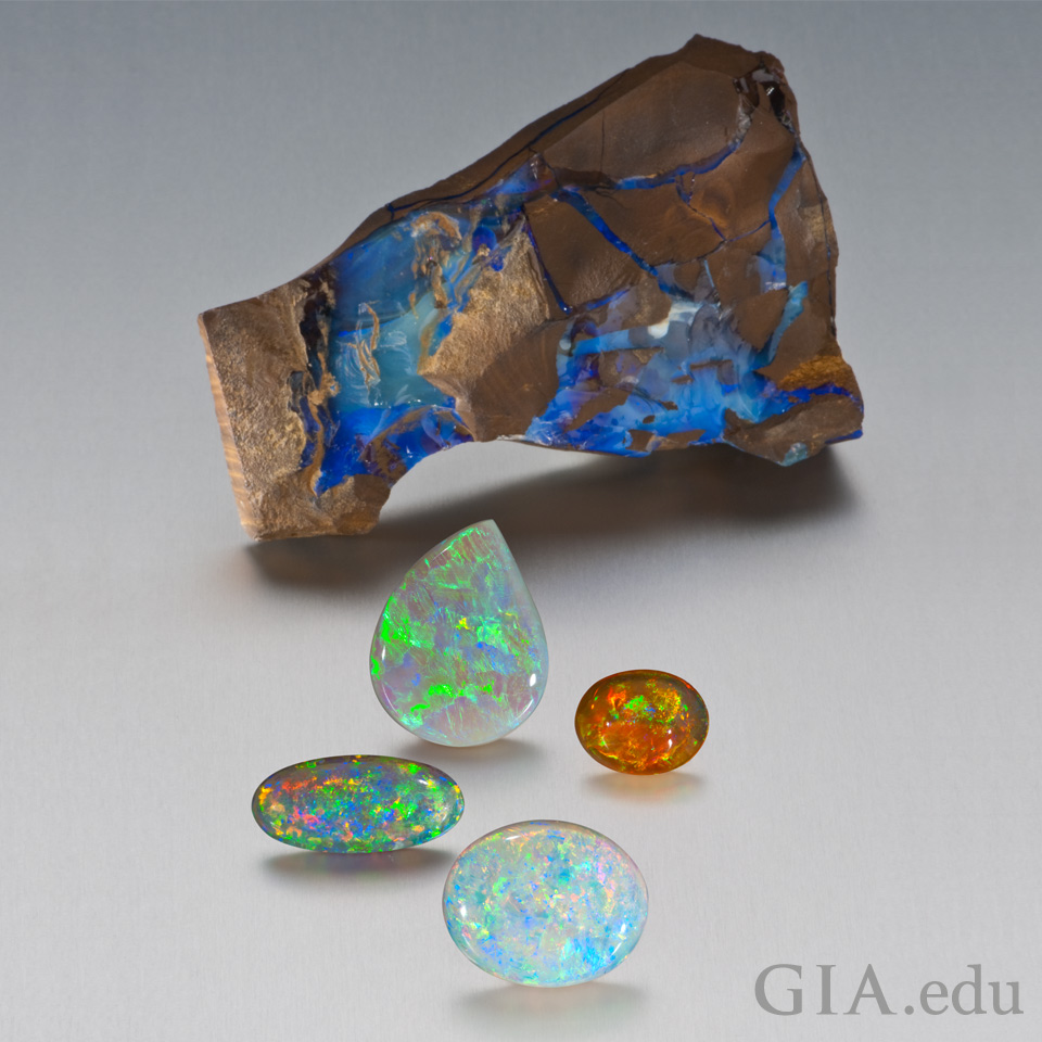 October birthstone opal play-of-color 