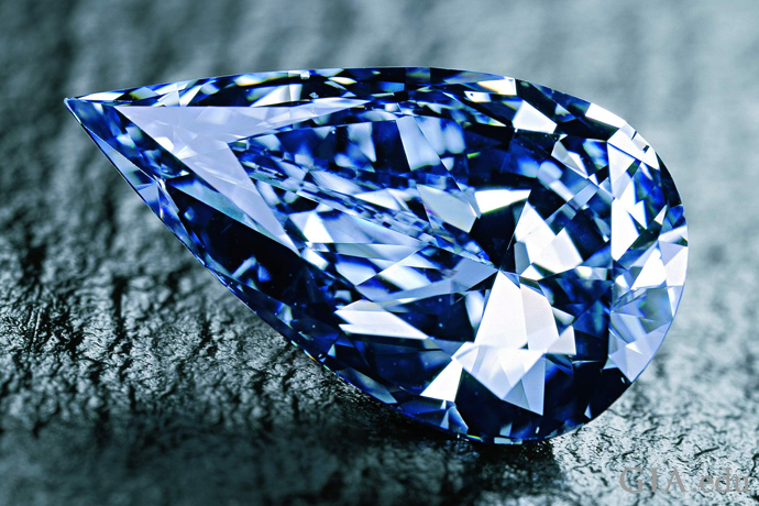 The Blue Empress, a 14 carat Fancy Vivid blue diamond.