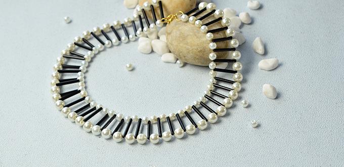 Pandahall Original DIY Project – How to Make a Pearl Bead Necklace with Bugle Beads