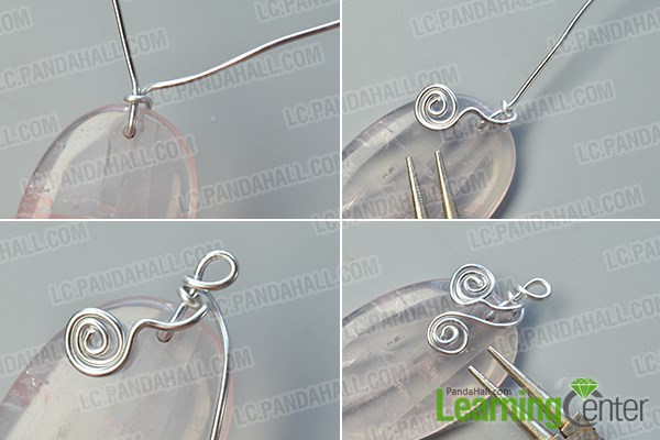 make a wire wrapped quartz pendant