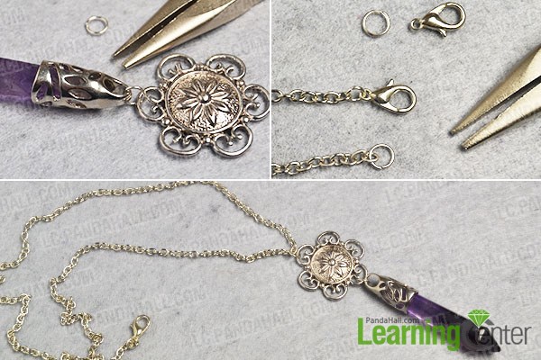 Make a gemstone pendant necklace
