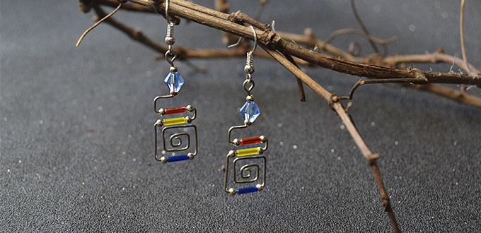 Easy Earrings Design – How to Make a Pair of Wire Wrapped Bugle Bead Earrings