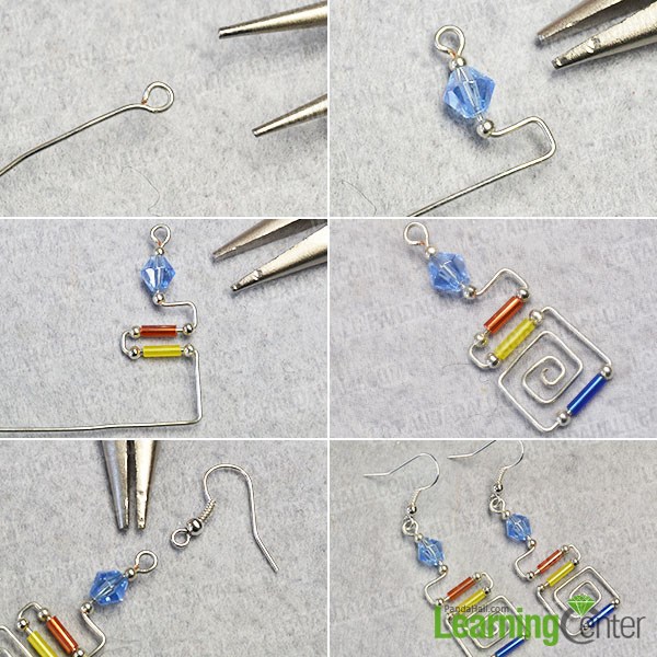  Make the wire wrapped earrings