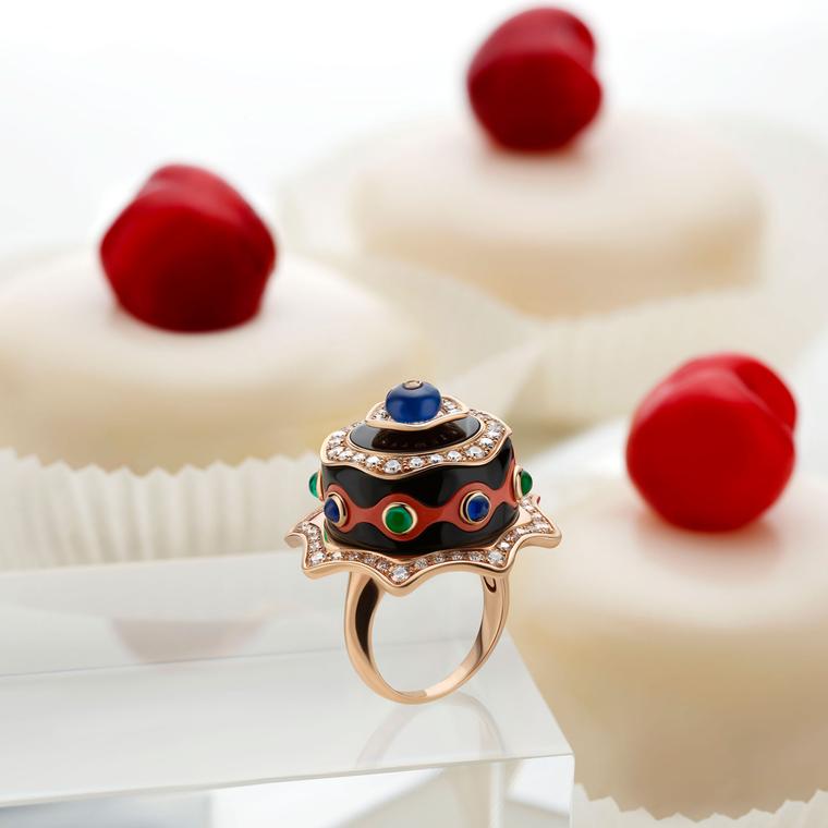 Festa Torta al Cioccolato high jewellery ring